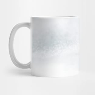 Twin green blade of grass on snow Mug